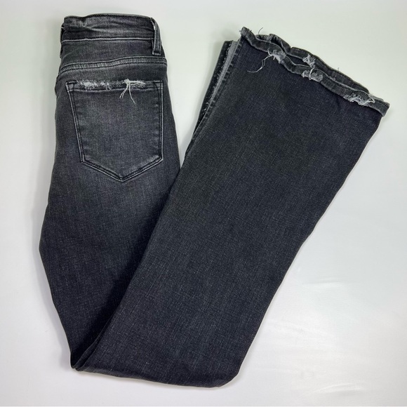 FLYING MONKEY - MID-RISE FLARE W/ EXPOSED BUTTON FLY & SLIT size 24 - Picture 3 of 10